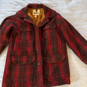 Woolrich Red and Black Plaid Jacket